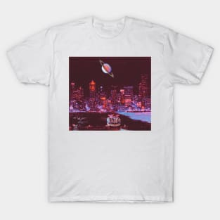 Night City Saturn Port T-Shirt